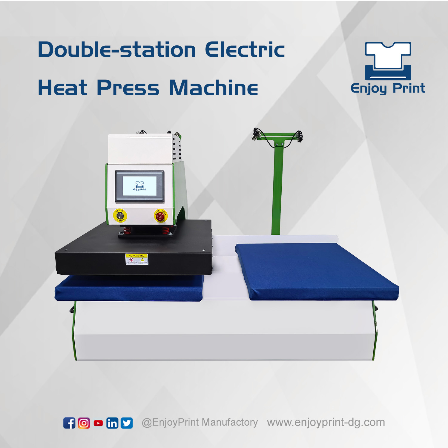Double-station Electric Heat Press Machine