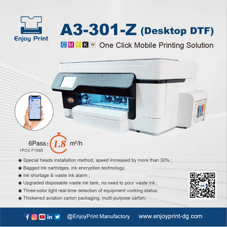 A3 Desktop DTF Printer With Dryer
